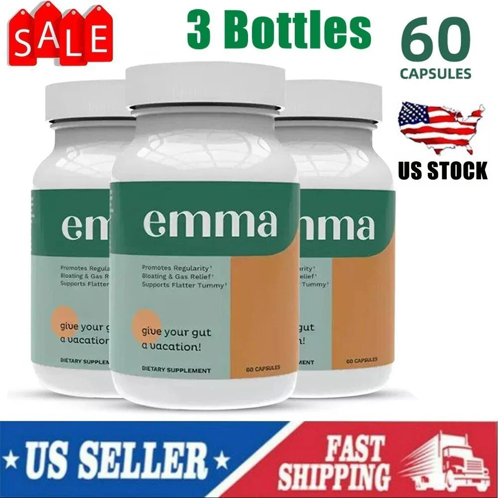 3 Pack Emma Relief Supplement Keto for Gut Bloating - 180